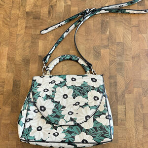 Floral Purse- w/Adjustable & Removable Strap